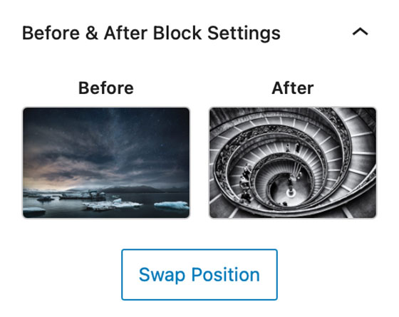 Before & After Block - Swap Position