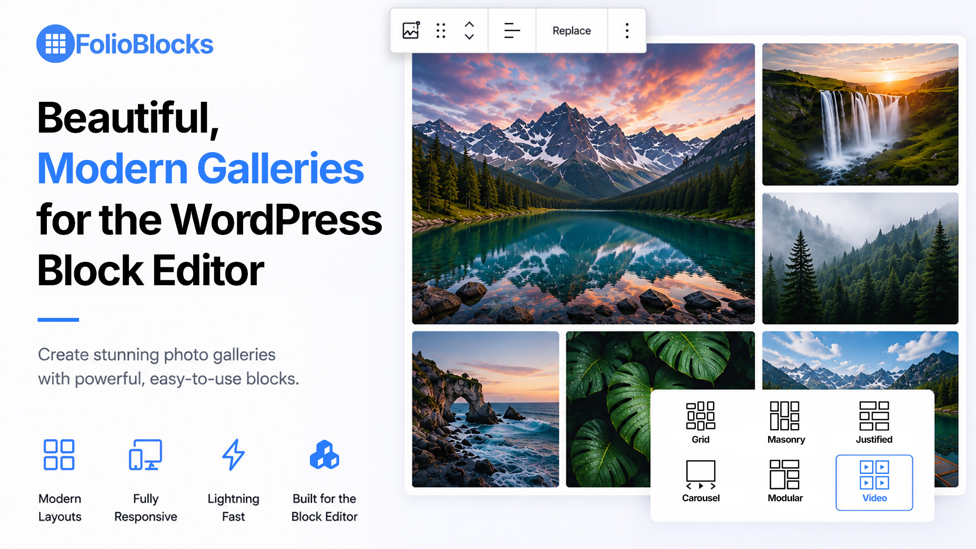 Introducing FolioBlocks: Beautiful, Modern Galleries for the WordPress Block Editor