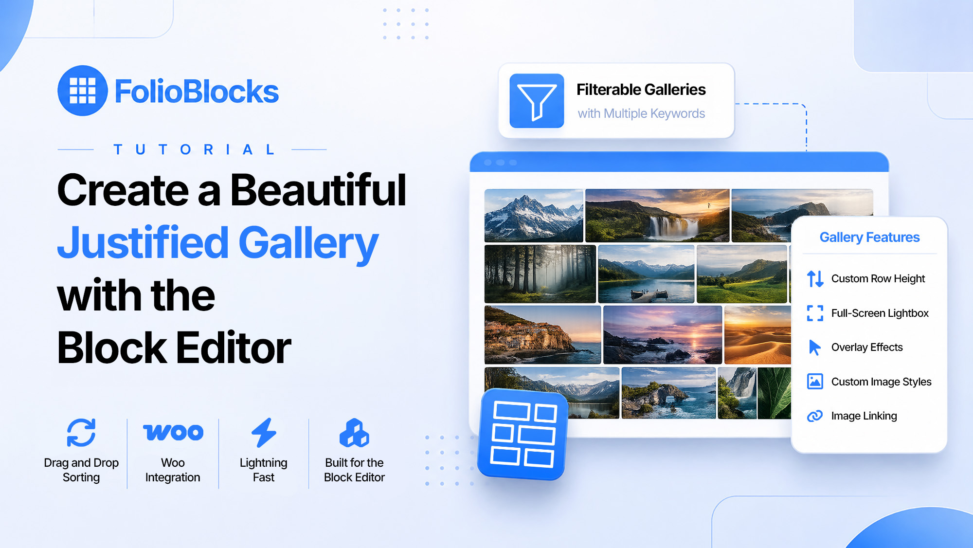 Create a Beautiful Justified Gallery with the Block Editor