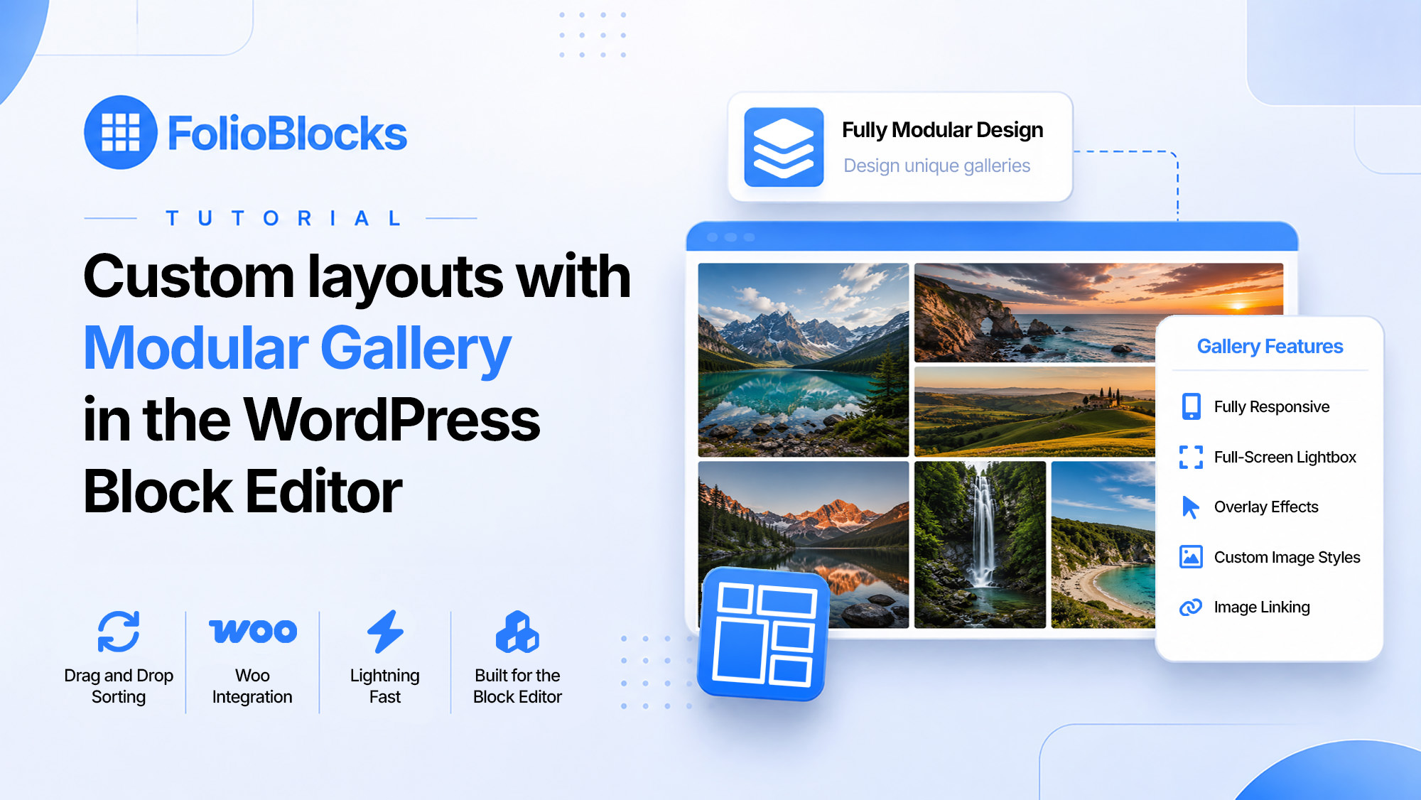 Custom layouts with Modular Gallery in the WordPress Block Editor