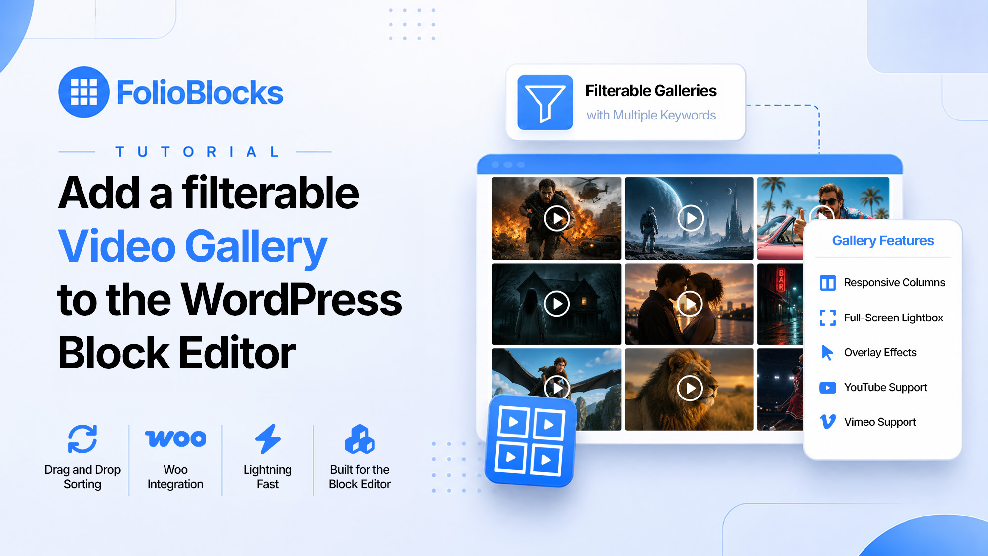 Add a Filterable Video Gallery to the WordPress Block Editor