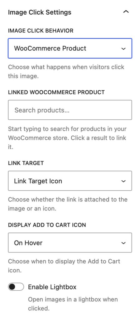 Image Block - WooCommerce