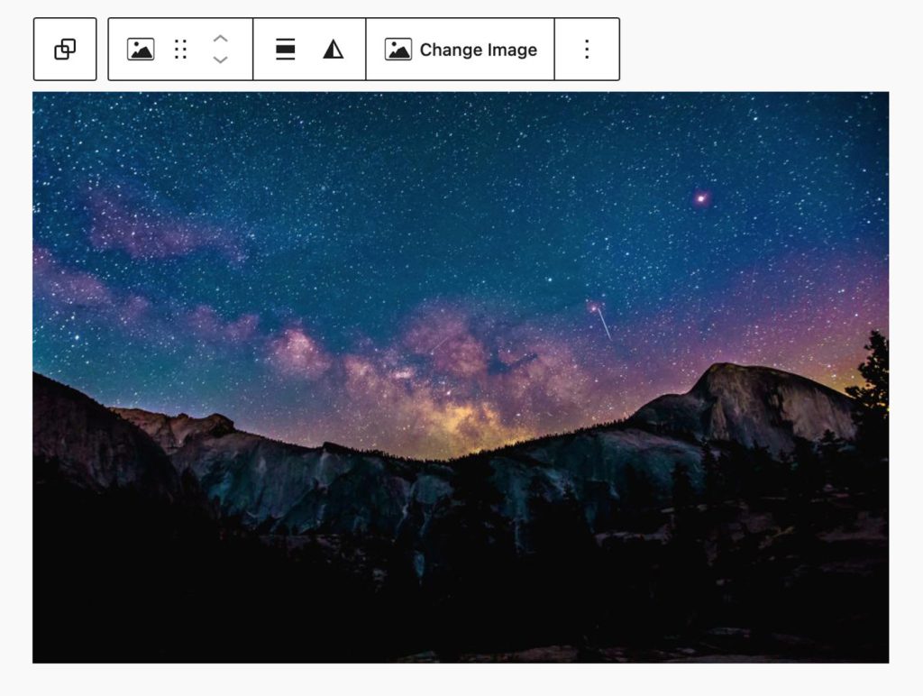 Image Block Toolbar