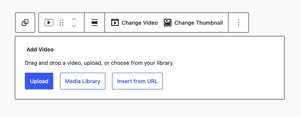 Adding a Video to the Video Block